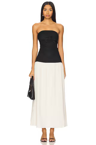Vega Maxi Dress in Black & White | Revolve Clothing (Global)