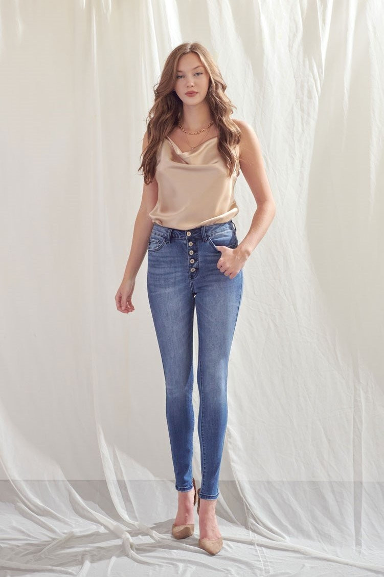 Lyla High Rise Super Skinny Jeans | Kancan USA
