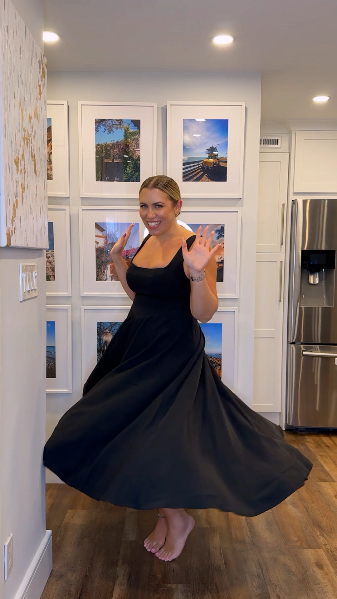 Viral Odd Muse Black Midi Dress, wearing an XL, runs a little small in the waist so I’m glad I sized up 

#LTKStyleTip #LTKVideo #LTKMidsize