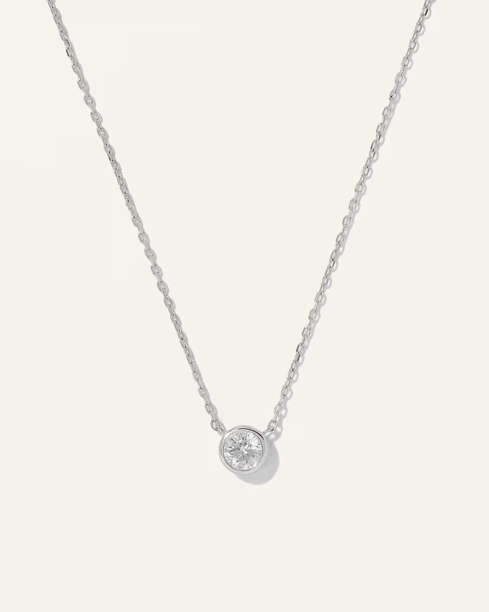 14K Gold Diamond Bezel Necklace | Quince