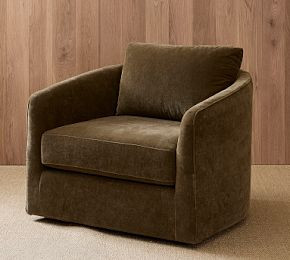 Remmy Swivel Chair | Pottery Barn CA