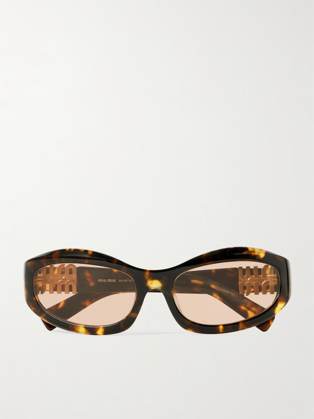 Miu Miu Eyewear - Glimpse D-frame Acetate Sunglasses - Tortoiseshell | NET-A-PORTER (US)