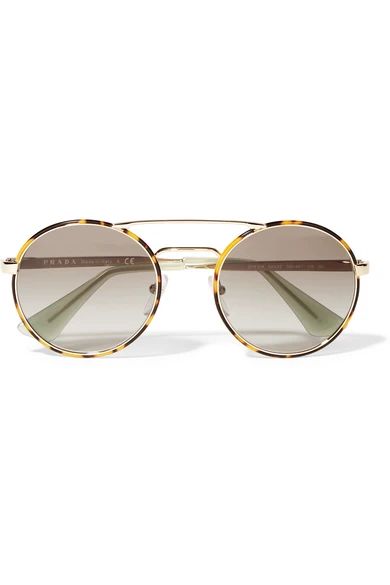 Round-frame acetate and metal sunglasses | NET-A-PORTER (UK & EU)