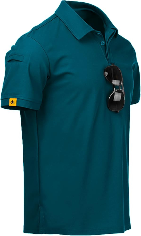 V VALANCH Mens Polo Shirts Short Sleeve Moisture Wicking Golf Polo Athletic Collared Shirt Tennis... | Amazon (US)
