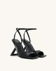 Hayden Triangle Wedge Sandals - Black | JW PEI US