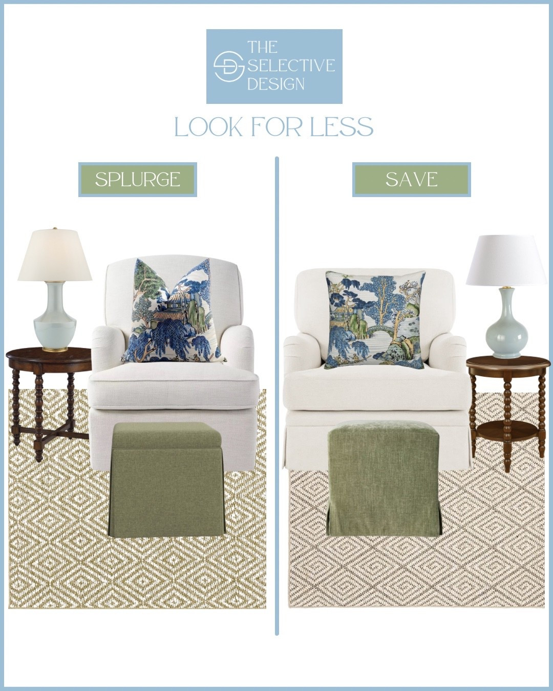 Classic grandmillennial living room decor look for less! Create a gorgeous timeless living room design with these affordable grandmillennial living room home decor finds…get the look you love on a budget! 

Classic living room decor | Grandmillennial living room decor | living room design | traditional living room | blue and green living room

#LTKHome #LTKSaleAlert