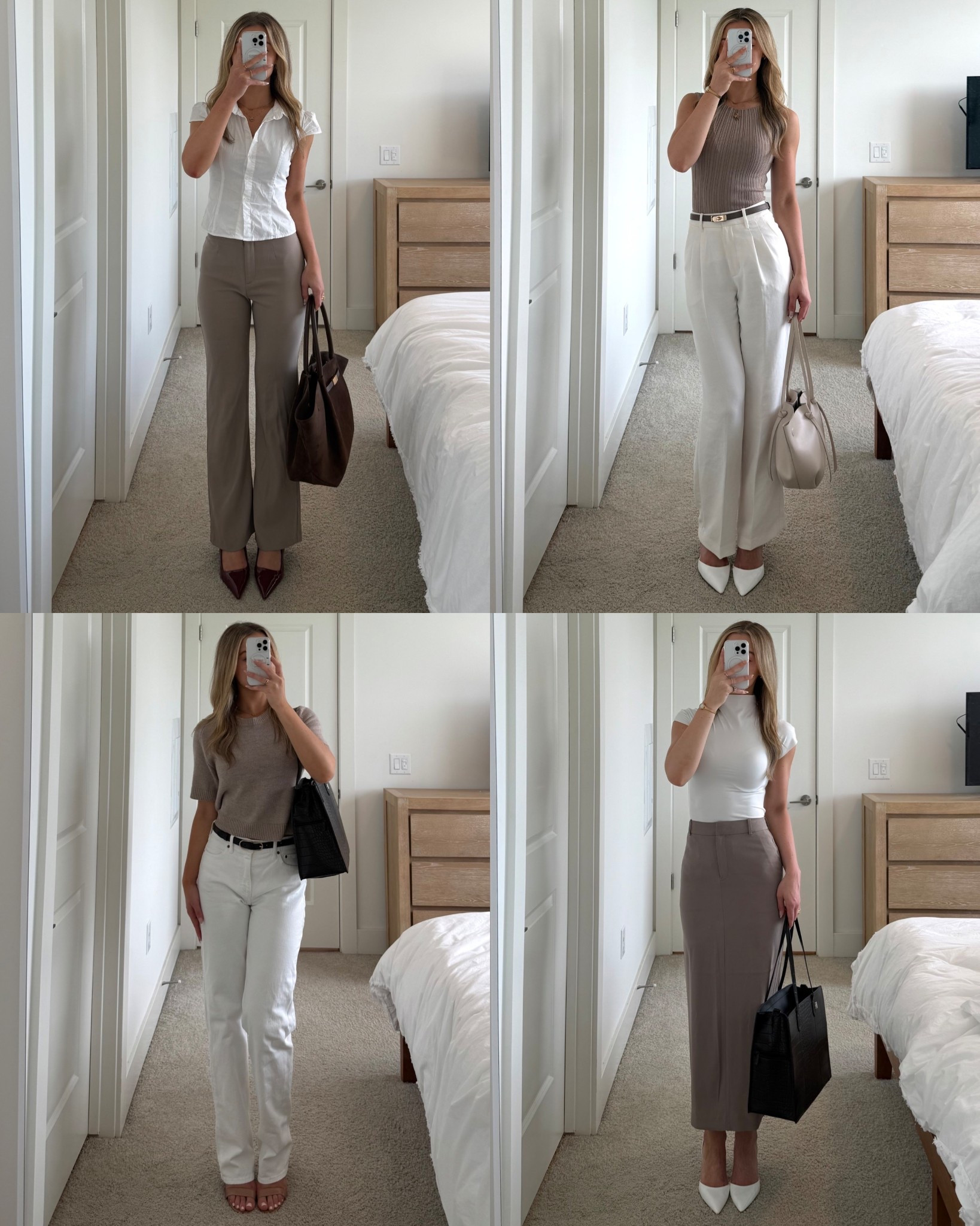 White + Beige office outfit styling inspo 🤍💼

#LTKWorkwear