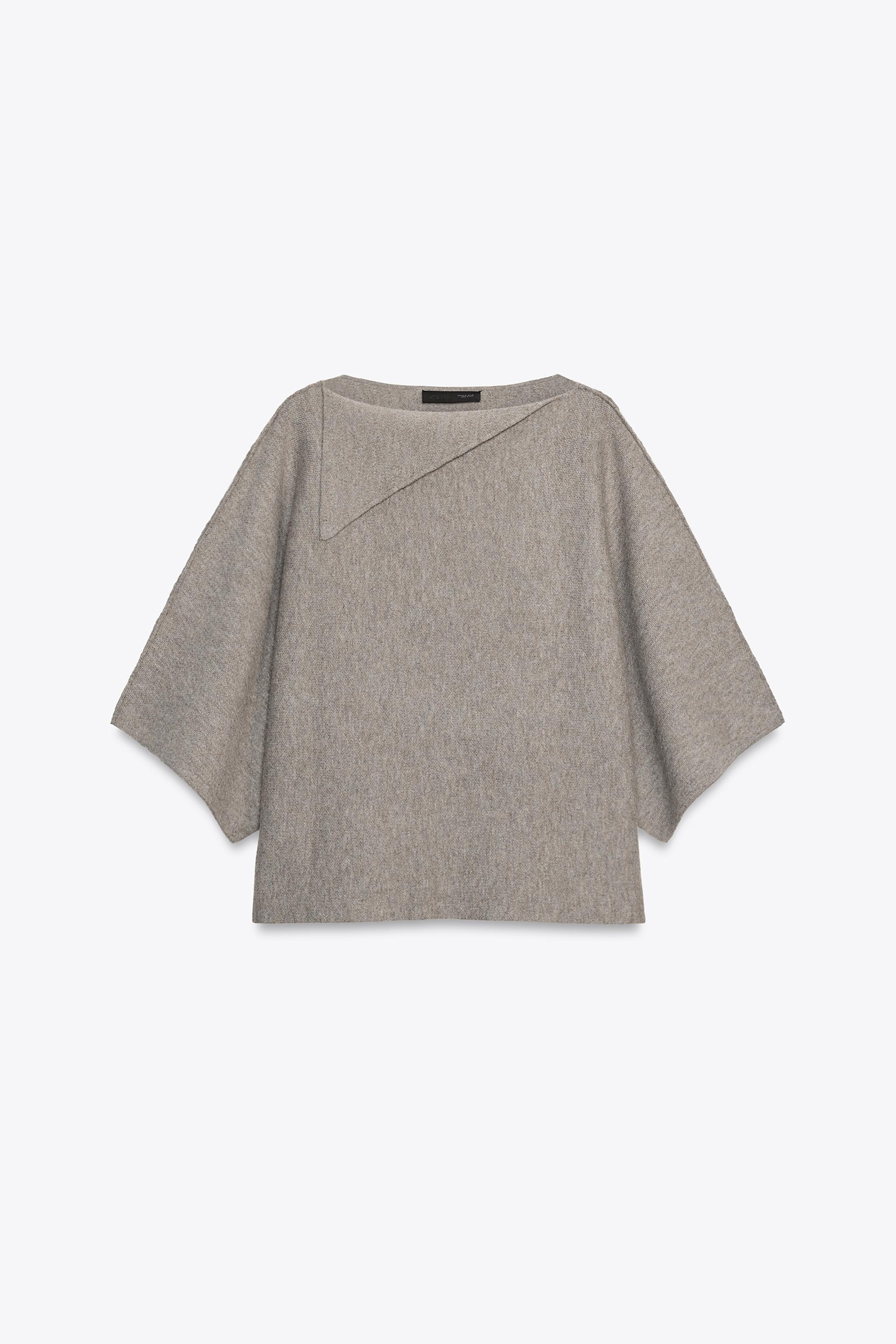 LAPEL COLLAR KNIT JUMPER | Zara US