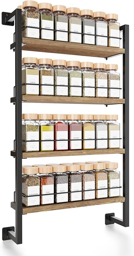ZICOTO Space Saving Spice Rack Organizer Shelf for Wall Mount - Easy To Install Modern Hanging Ra... | Amazon (US)