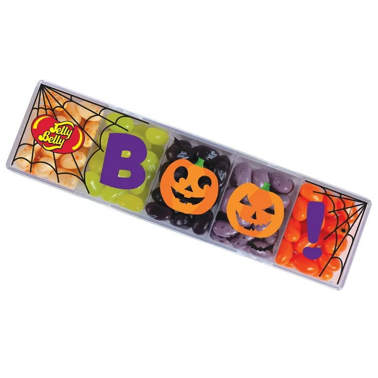 Jelly Belly Halloween 5-Flavor BOO! Clear Gift Box of Jelly Beans - 4 Ounces of Halloween Candy -... | Walmart (US)