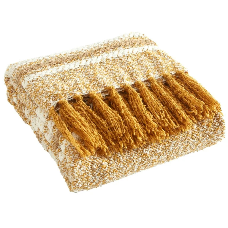 Beautiful Yellow Cozy Chenille Throw by Drew Barrymore | Walmart (US)