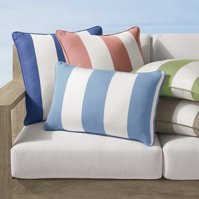 Resort Stripe Indoor/Outdoor Pillow | Frontgate