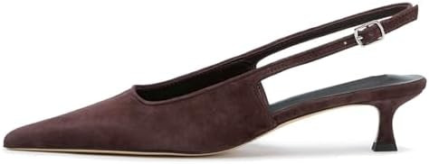 KysBloes Pointed Toe Slingback Kitten Heels for Women Low Heel Pointed Toe Pumps Formal Dress Sho... | Amazon (US)