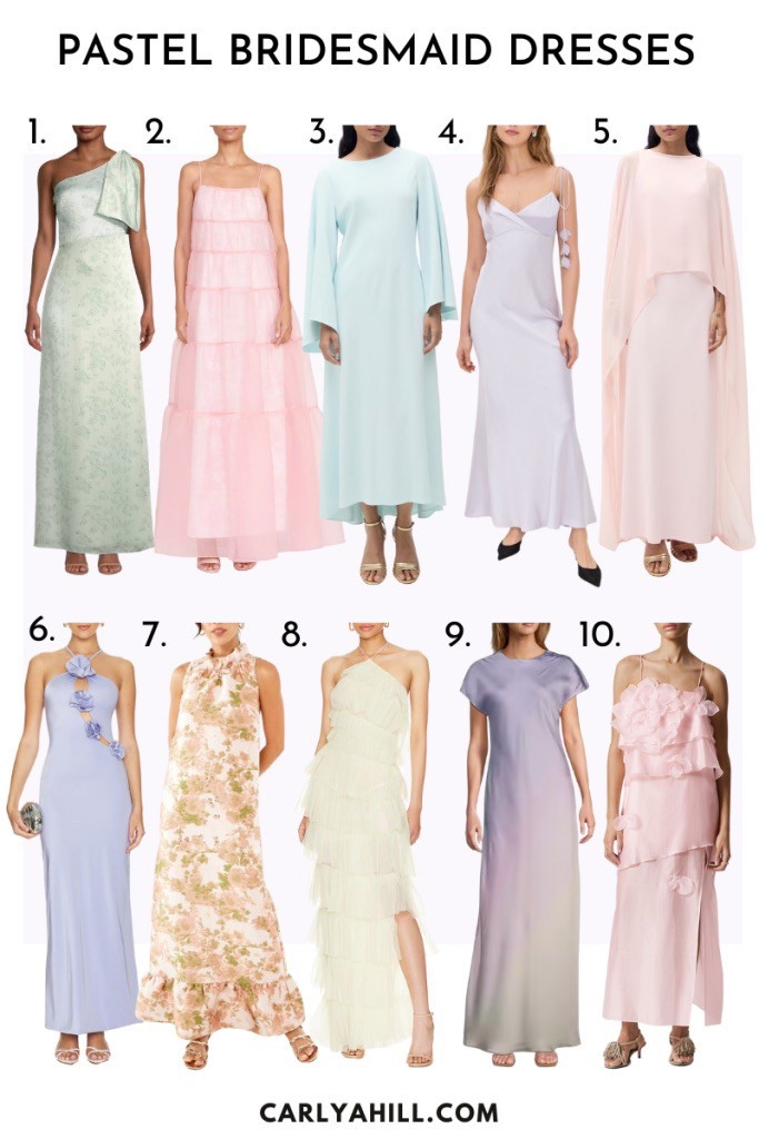 pastel mismatched bridesmaid dresses 

#LTKWedding #LTKParties #LTKStyleTip