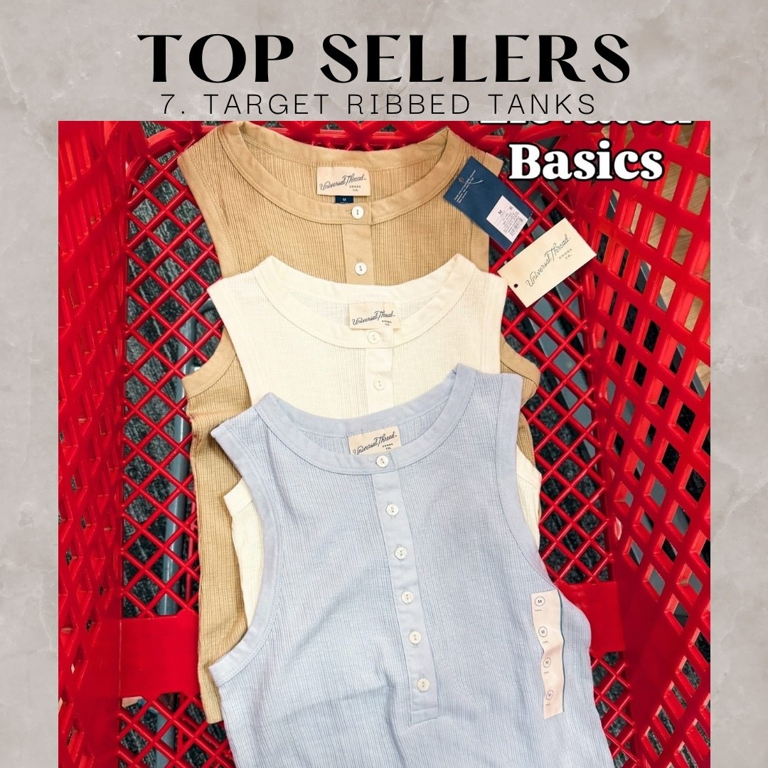 Weekly best seller 
Target ribbed tanks 

#LTKmomlife #LTKootd #LTKgrwm