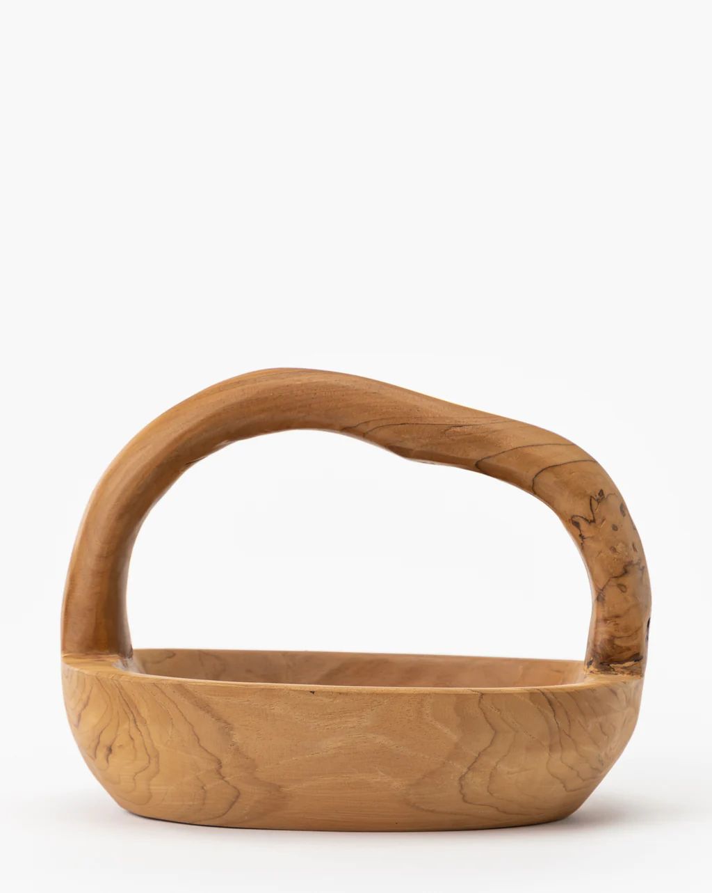 Organic Teak Wood Basket | McGee & Co.