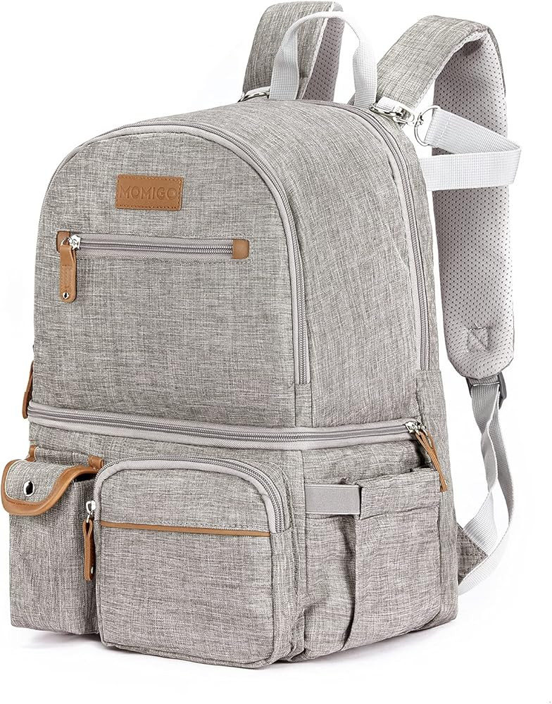 MOMIGO Breast Pump Backpack - Cooler and Moistureproof Bag Double Layer for Mother Outdoor Workin... | Amazon (US)
