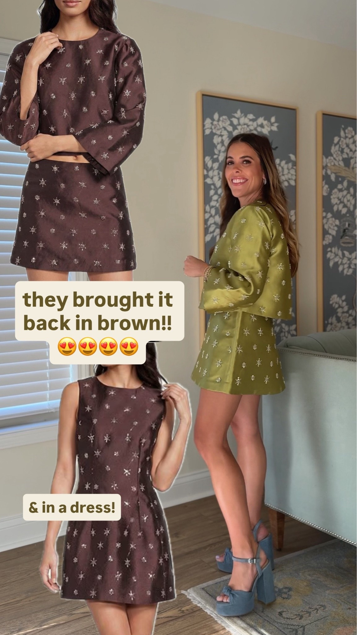 The viral Dillards set is BACK IN STOCK IN 🤎🤎🤎