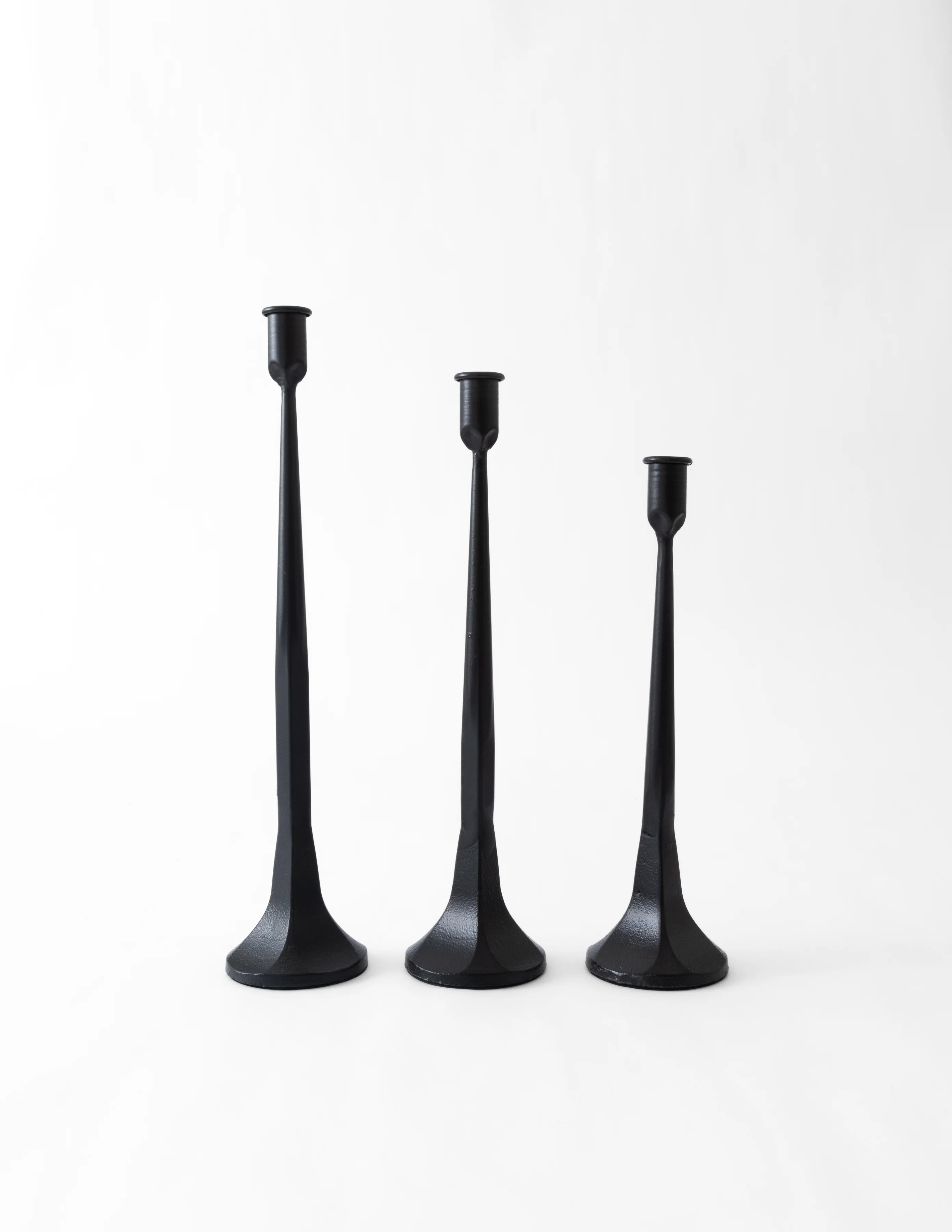 Black Iron Candlesticks | Eco Chic Home