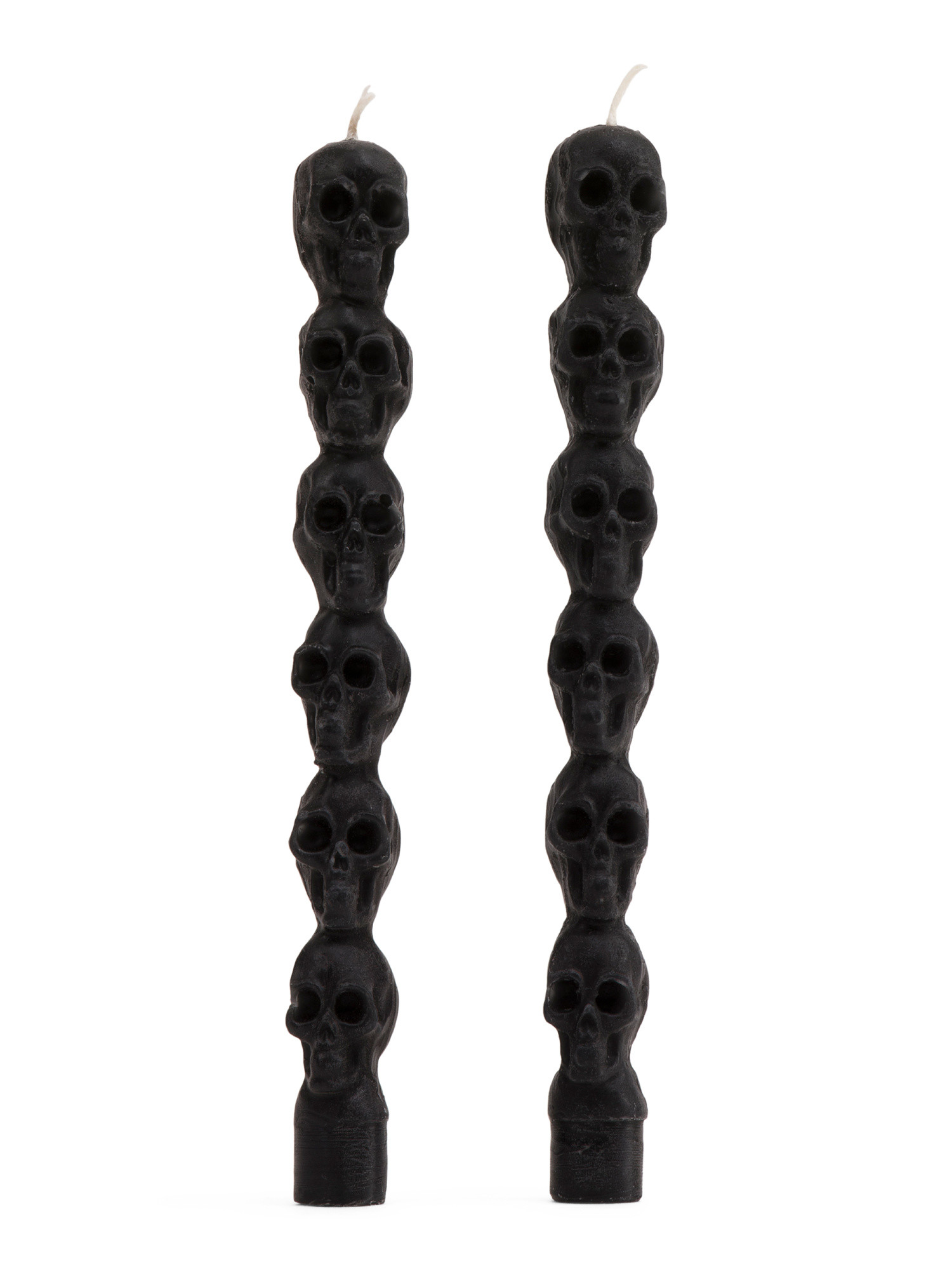 Set Of 2 Skeleton Taper Candles | TJ Maxx