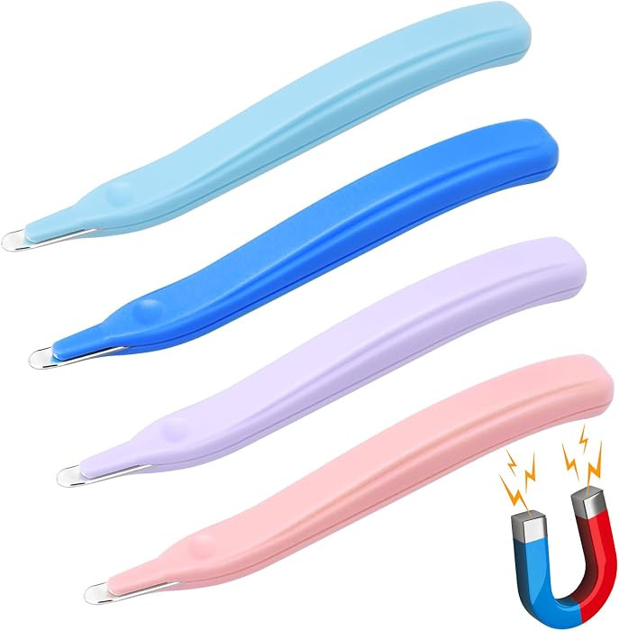 4 Pack Magnetic Staple Remover Tools, Professional Stapler Removers Staple Puller Remover for Classroom, Multicolored Stapler Remover Tool Staple Remover Stick for Home School Office (4 Colors) | Amazon (US)
