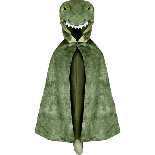 Great Pretenders | T-Rex Hooded Dinosaur Cape Size 4-5 (Green,, Halloween Costume | Maisonette | Maisonette