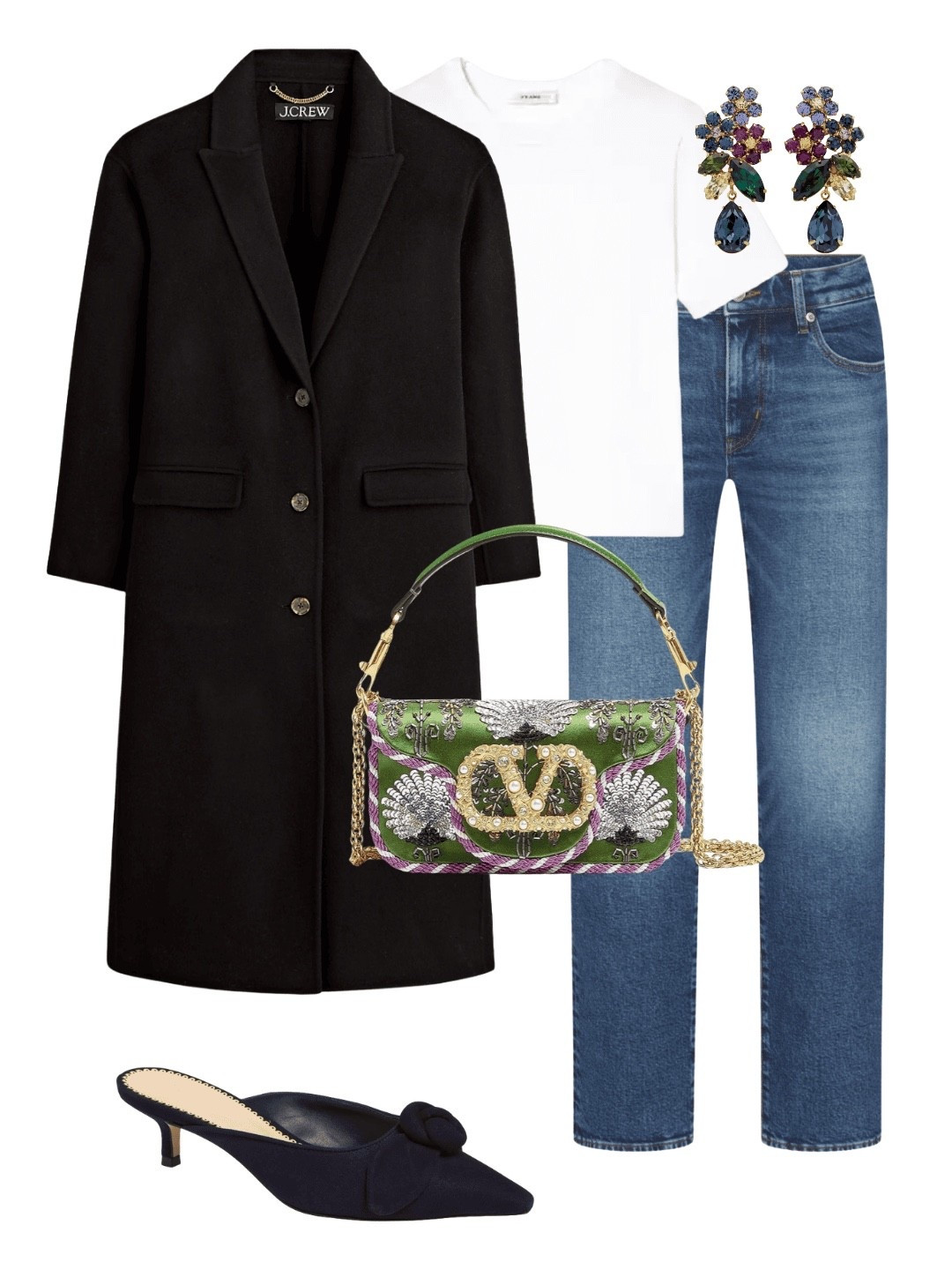 There’s something about a long coat with slim, long, straight-leg jeans that always looks incredibly sophisticated. Instantly elongating, always chic