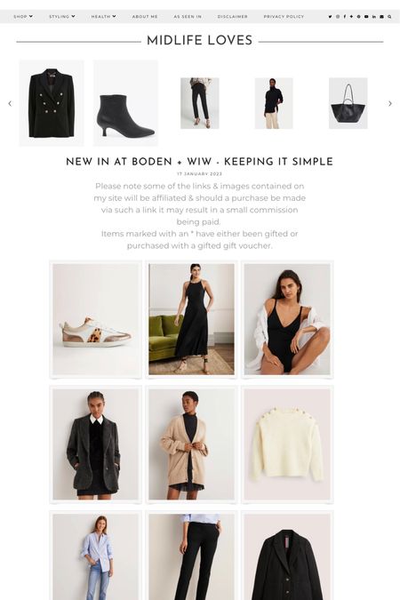 Top picks from Boden's new collection + a discount code http://ow.ly/qFbw50MtxuA #boden #discountcode #save #fashion #style #mymidlifefashion #newin #wardrobeupdates #effortlessfashion #timelessstyle #fashionover40 #styleover40 #midlife #40plus #fashionfinds #highstreetstyle

#LTKSeasonal #LTKeurope #LTKsalealert