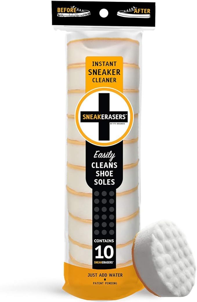 Instant Sole and Sneaker Cleaner, Premium, Disposable, Dual-Sided Sponge for Cleaning & Whitening... | Amazon (US)