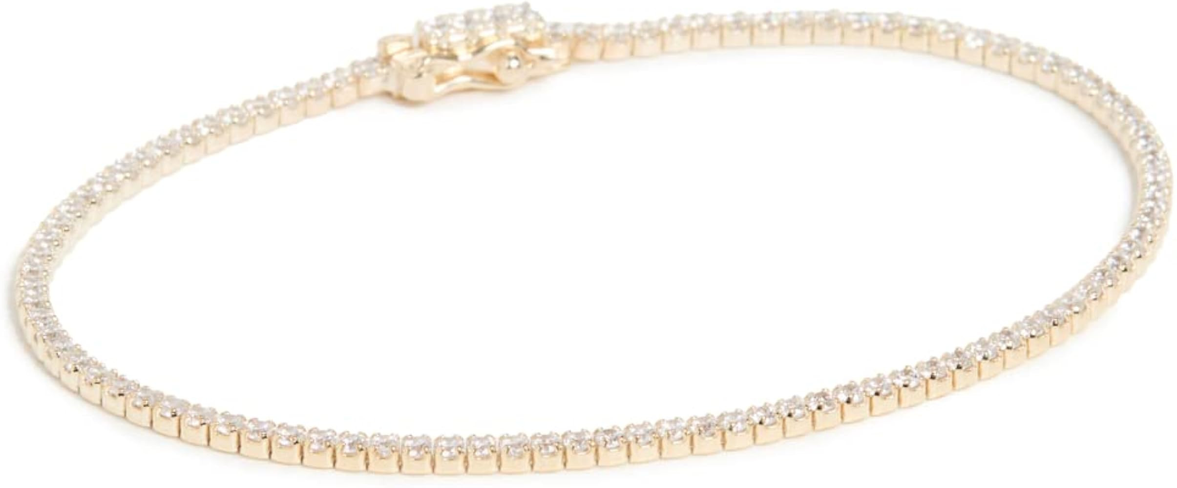 ADINA EDEN 14K Gold Plated Cubic Zirconia Tennis Bracelets For Women, Sterling Silver Gold Bracel... | Amazon (US)
