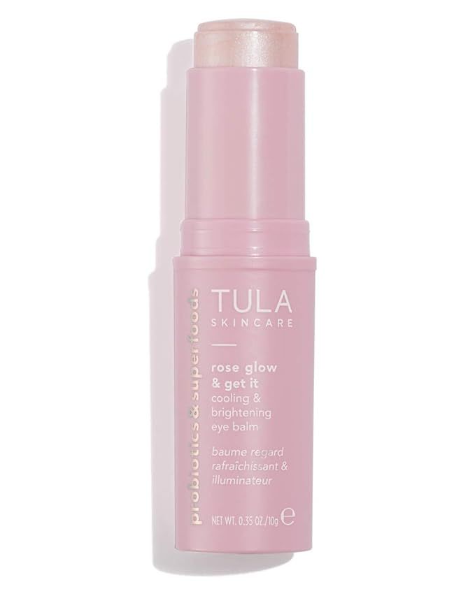TULA Skin Care Rose Glow & Get It Cooling & Brightening Eye Balm, 0.35 oz | Amazon (US)