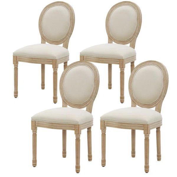 Linen Upholstered Side Chair (Set of 4) | Wayfair North America