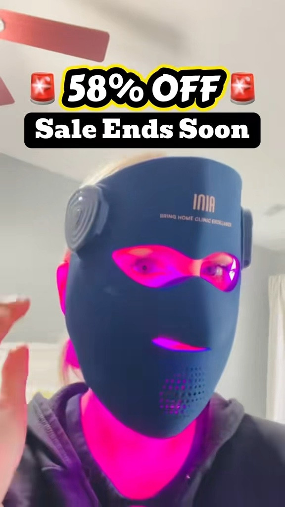 ✨ Glow in 10 minutes flat with the INIA GLOW 4D Red Light Face Mask!
Wireless 320-LED + dual NIR tech hugs your face for max collagen, firmer skin & glass glow. 4 modes (Red/Blue/Amber/Combo). No cords, pure magic.
Results in weeks! 💖

#LTKOver40 #LTKBeauty #LTKselfcare