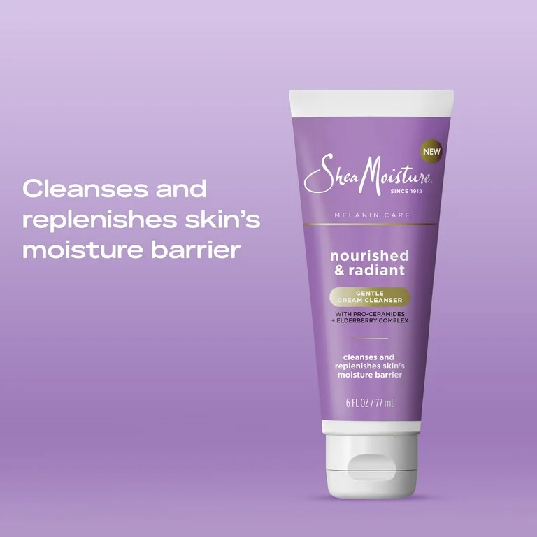 SheaMoisture Melanin Care Cream Cleanser All Skin, 3 oz | Walmart (US)