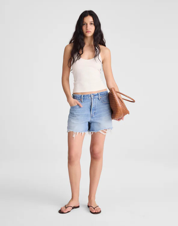 The '90s Halter Top in Compact Cotton | Madewell