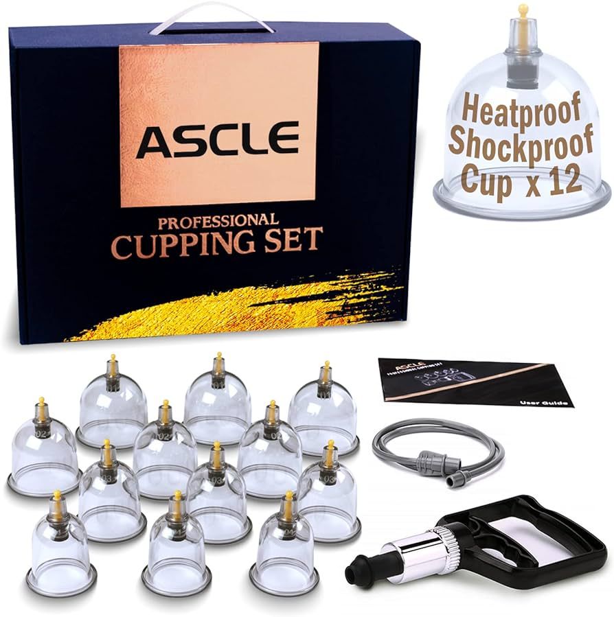 ASCLE Cupping Set w/Extra Thick Super Cup, 12-Cup | Amazon (US)