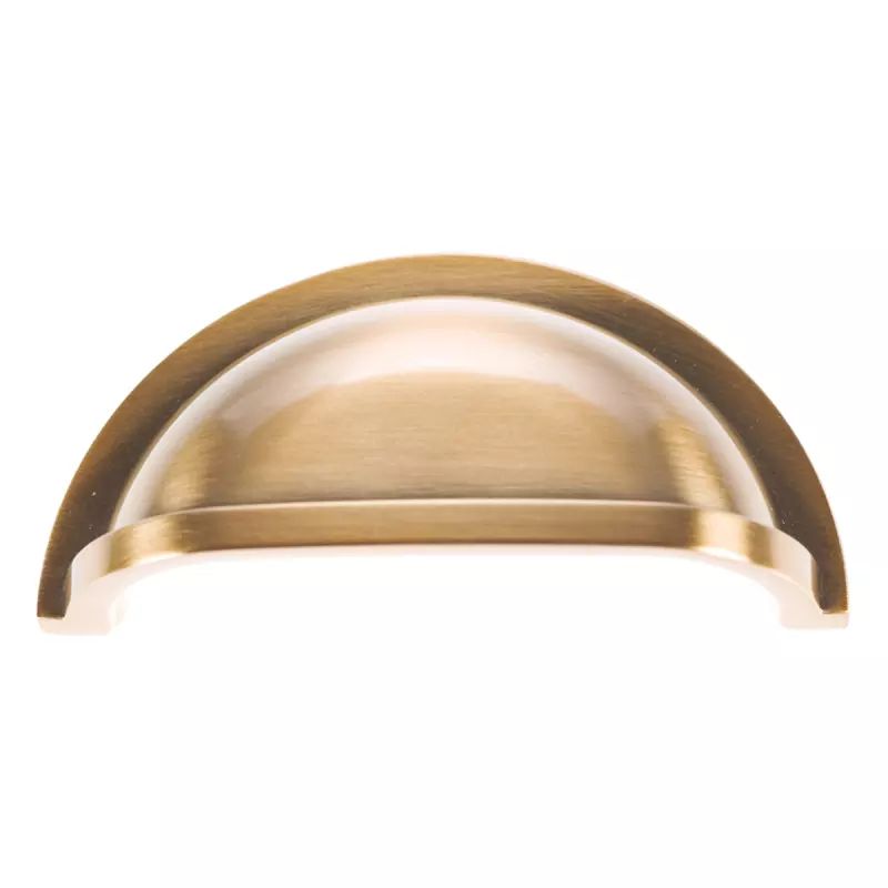 Hickory Hardware P3055 Williamsburg 3 Inch Center to Center Cup Cabinet Pull Satin Rose Gold Cabinet Hardware Cup | Build.com, Inc.