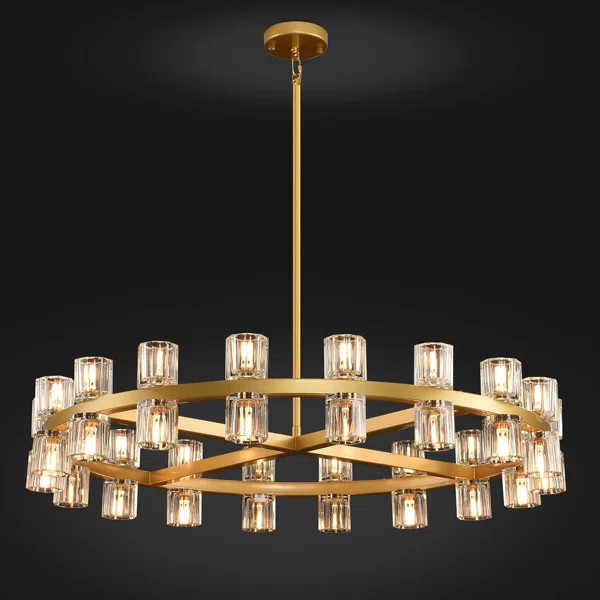 Mion 36 - Light Dimmable Wagon Wheel Chandelier | Wayfair North America
