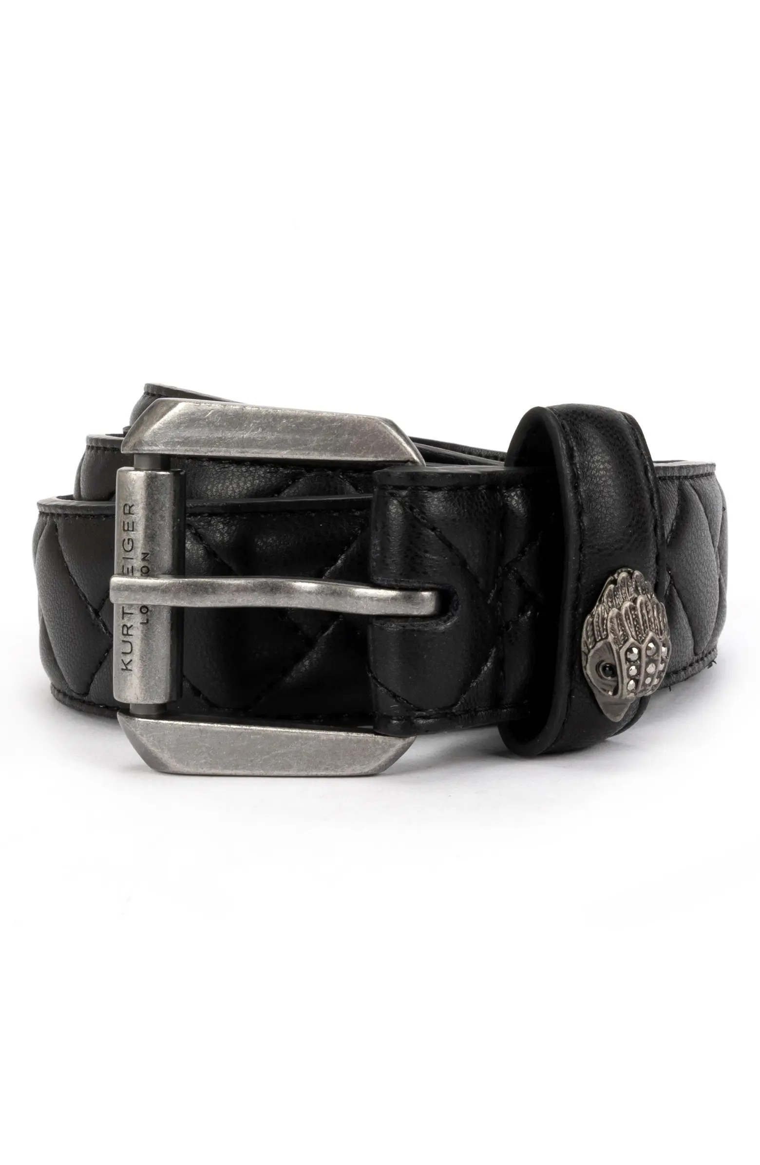 Micro Quilt Leather Belt | Nordstrom