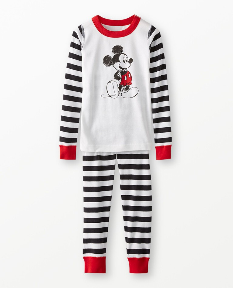 Kids Disney Mickey Mouse Long John Pajama Set | Hanna Andersson