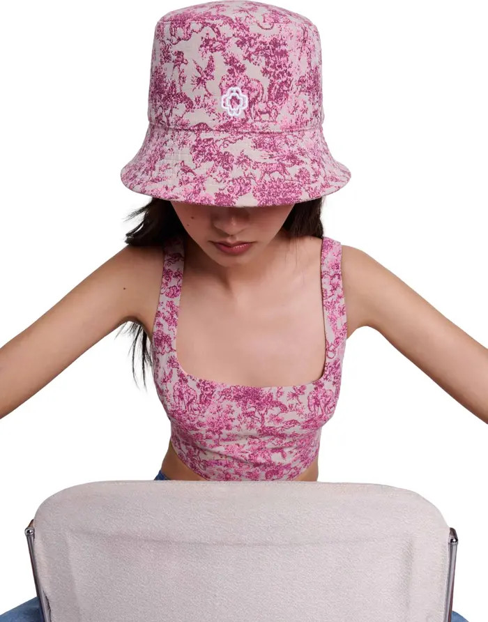 maje Patterned cotton bucket hat | Nordstrom | Nordstrom