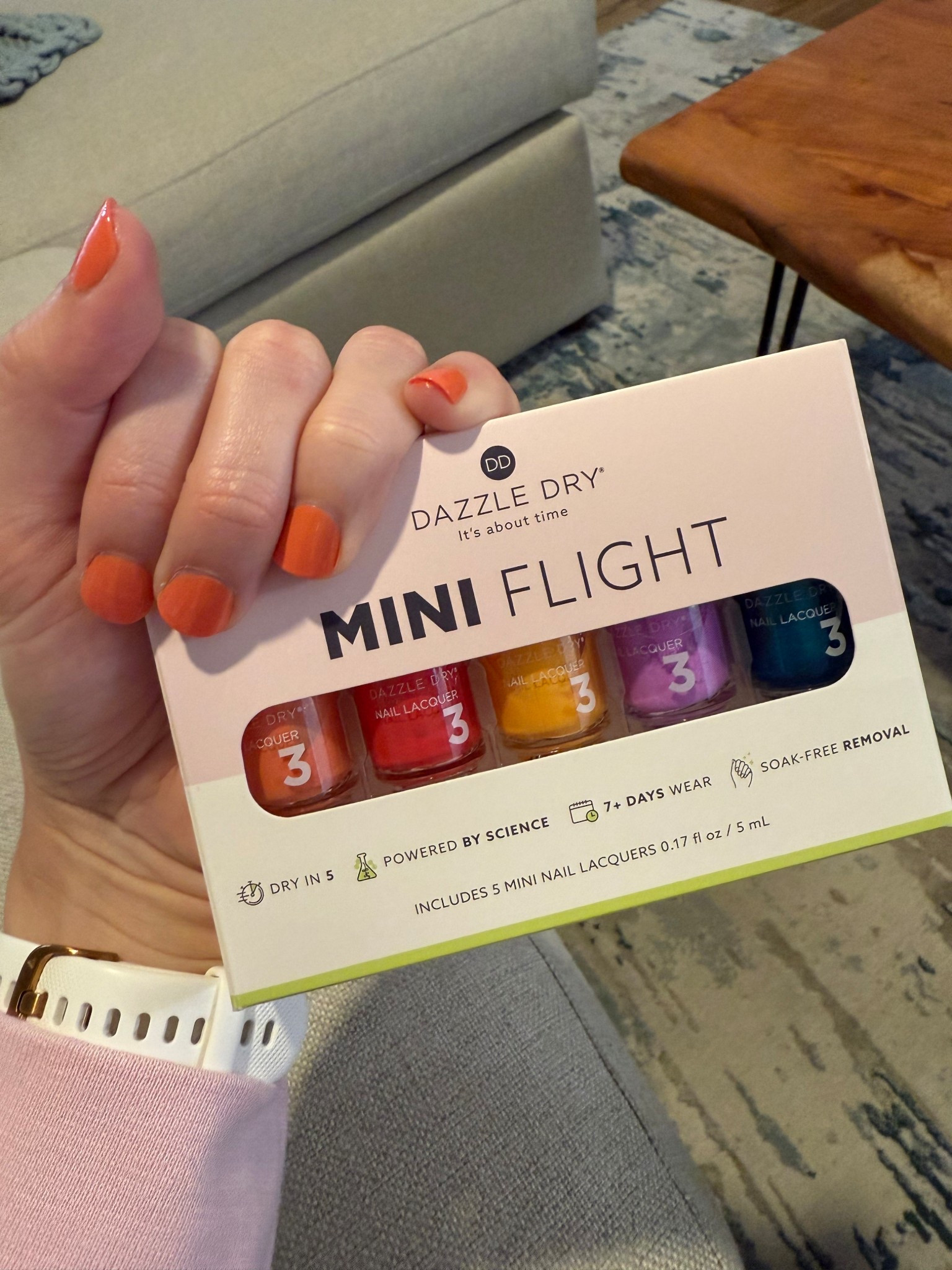 A title Orange/coral action for Halloween today!! I love Dazzle Dry and how easy it is to get a no chip manicure!!

#LTKFindsUnder50 #LTKHalloween #LTKBeauty