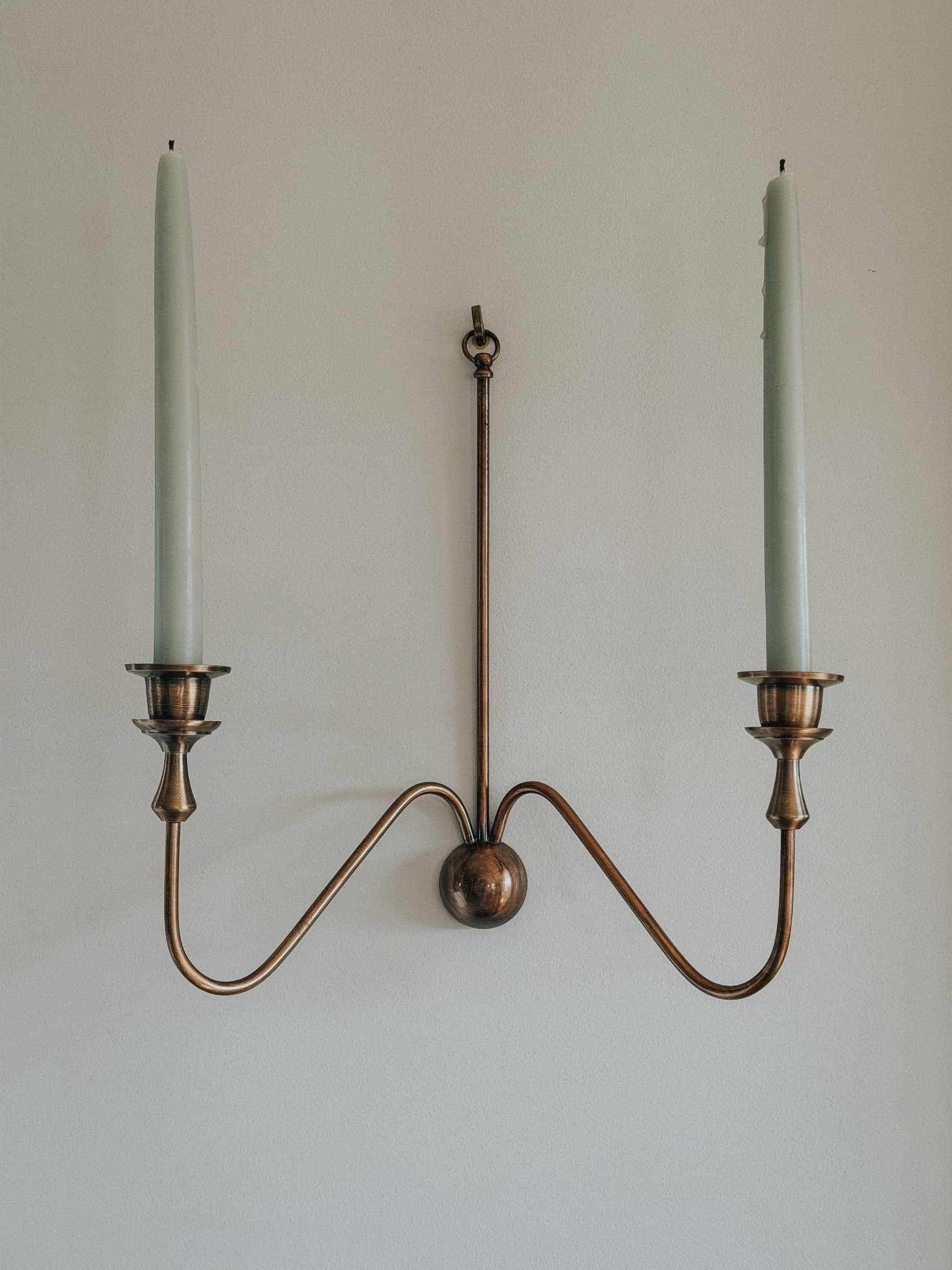 Brass candle sconce. Taper candles  

#LTKHome