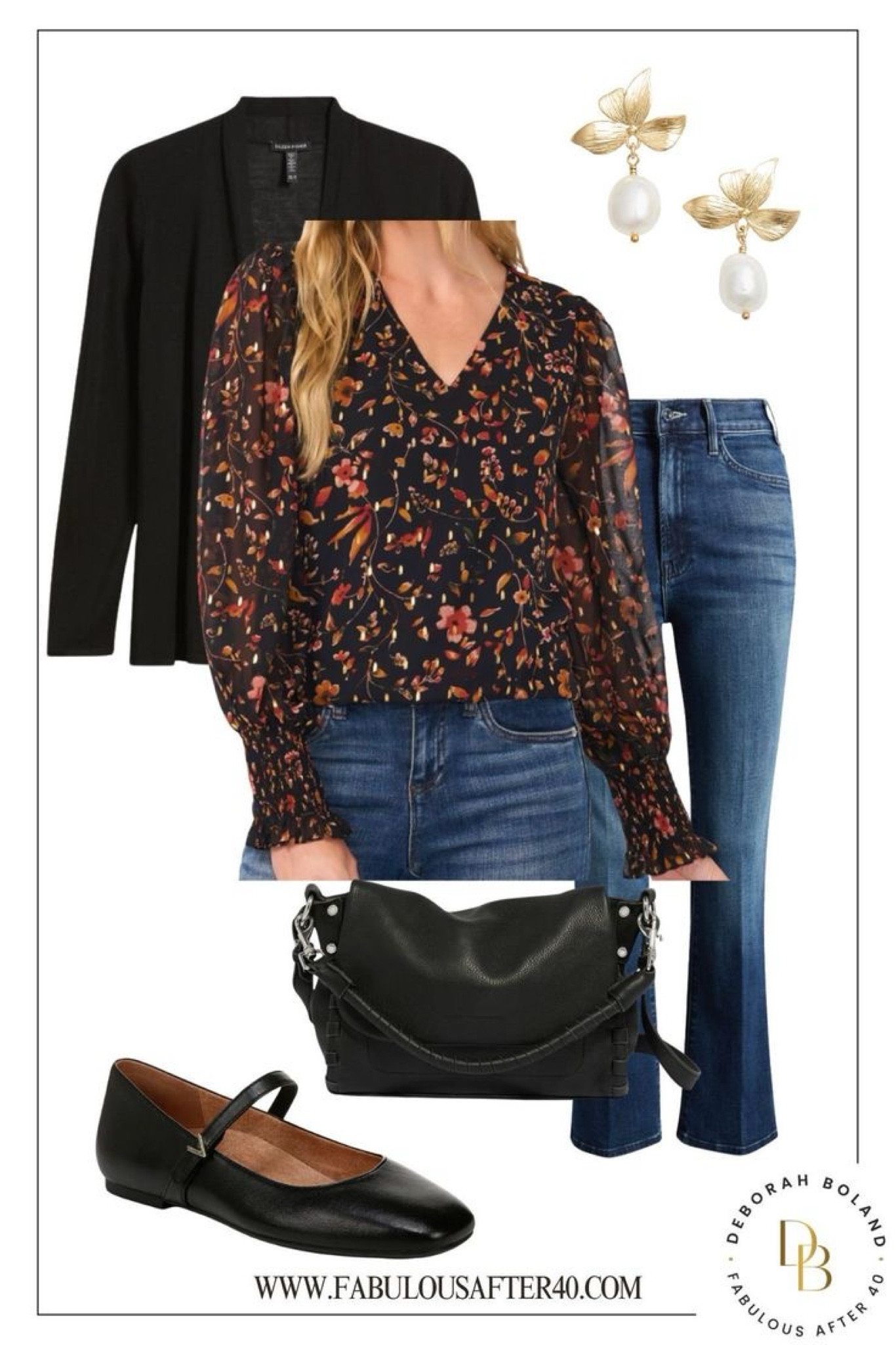Here’s another transitional look for Fall. Opt for an open front sweater which provides coverage yet a casual vibe. Add a beautiful floral blouse underneath which shows off as the star of the show!
Wear it with dark denim jeans and flat Mary Jane’s for a casual everyday look.
🖤Scroll down to shop & follow for more


#LTKOver40 #LTKSeasonal