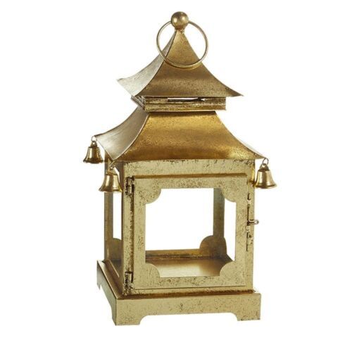 RAZ IMPORTS Gold Metal Asian Chinoiserie Inspired 11.75" Lantern Pagoda NWT New  | eBay | eBay US