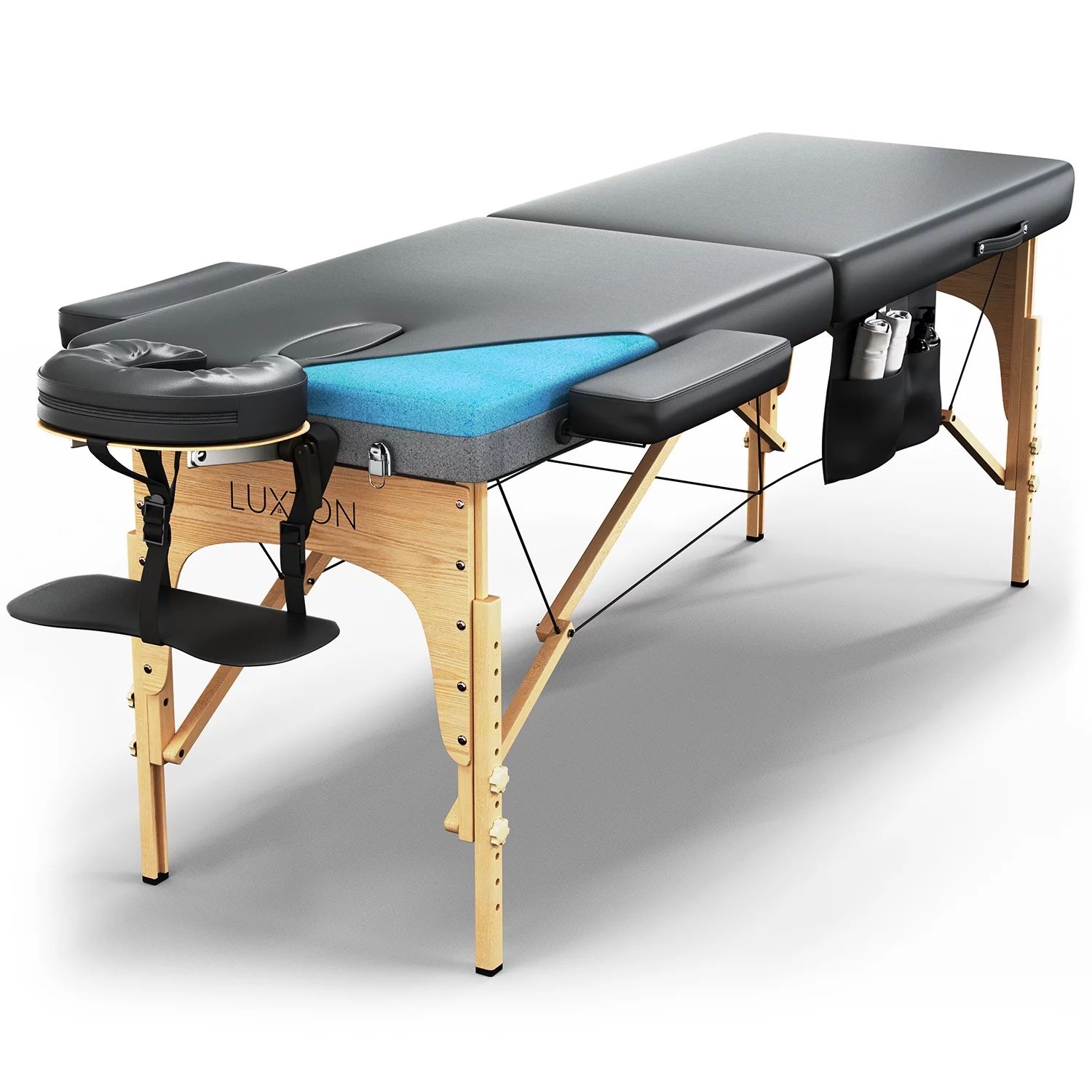 Luxton Home Premium Memory Foam Massage Table - Easy Set Up - Foldable & Portable | Walmart (US)