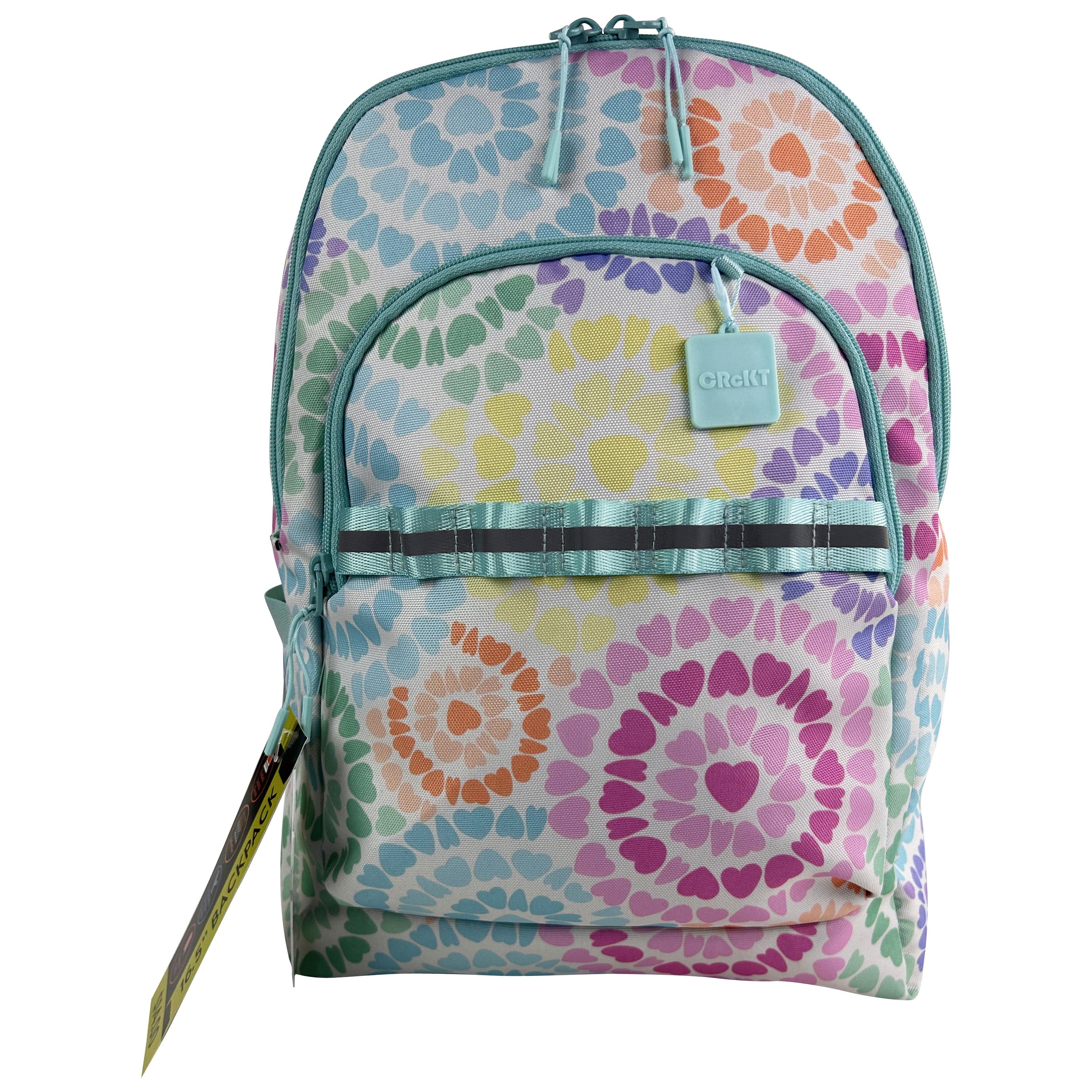 CRCKT Hippie Heart Tie Dye 100% Recyclable Polyester Backpack, Multicolor, Unisex | Walmart (US)