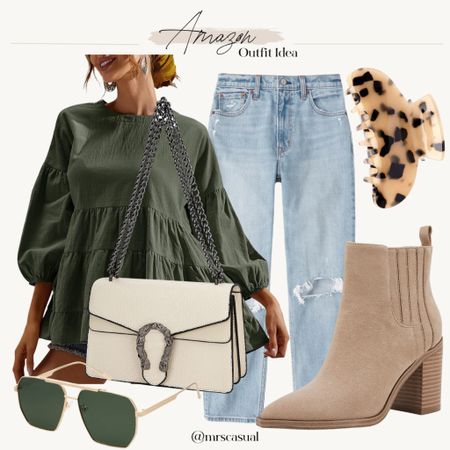 Casual amazon top and denim spring transitional outfit idea 

#LTKFind #LTKstyletip #LTKunder50