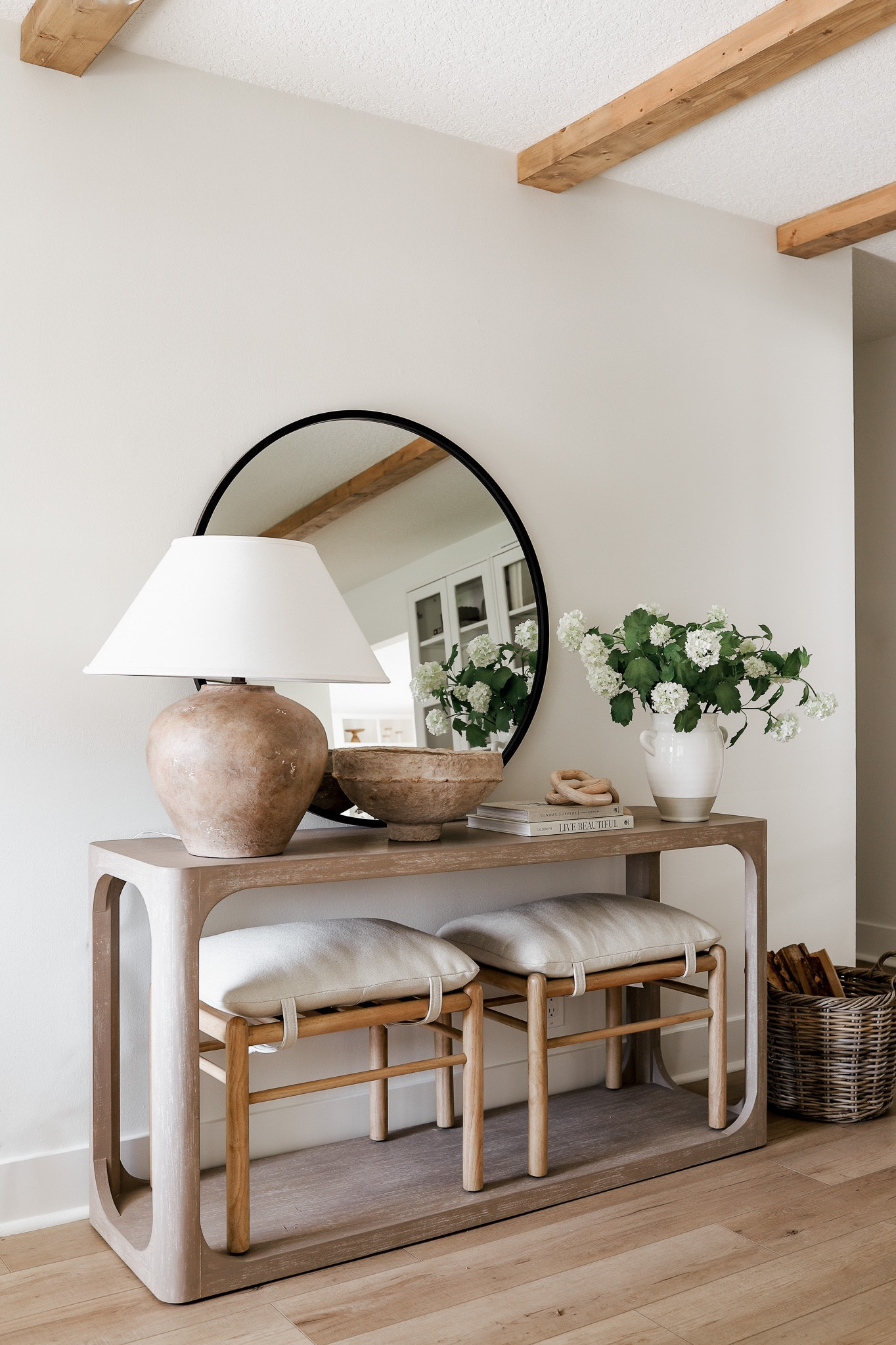 Spring entryway decor 🌸 linked some other console tables I love too! Use code HALFWAY20 for 20% off the florals when you spend $100+ on your order 

#LTKSeasonal #LTKunder100 #LTKhome