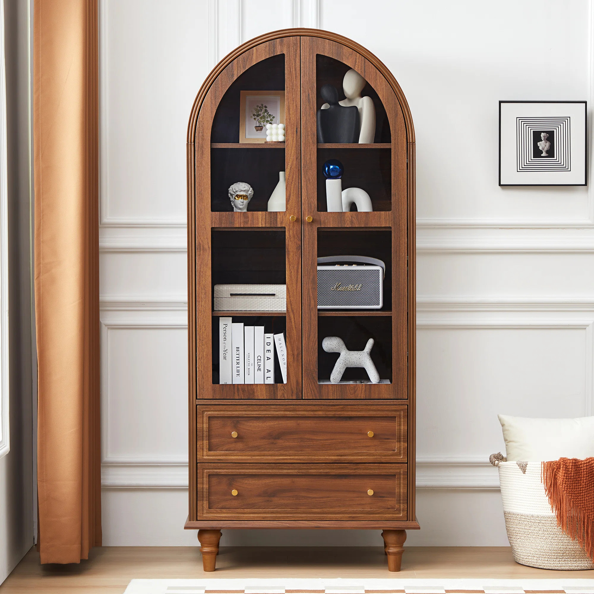 Charlton Home® Arched Display Cabinet | Wayfair | Wayfair North America